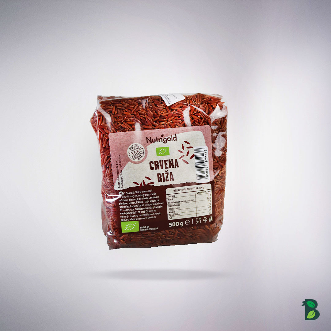 Crvena riža 500g – Organska – Bioteka Sarajevo